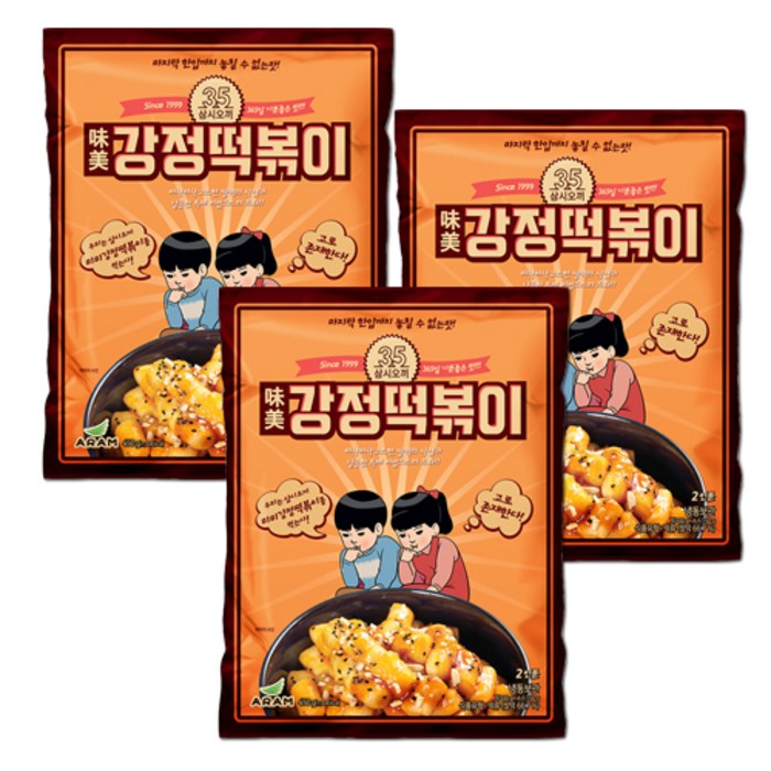 삼시오끼 강정떡볶이 450g 3개 대표 이미지 - 떡신 추천