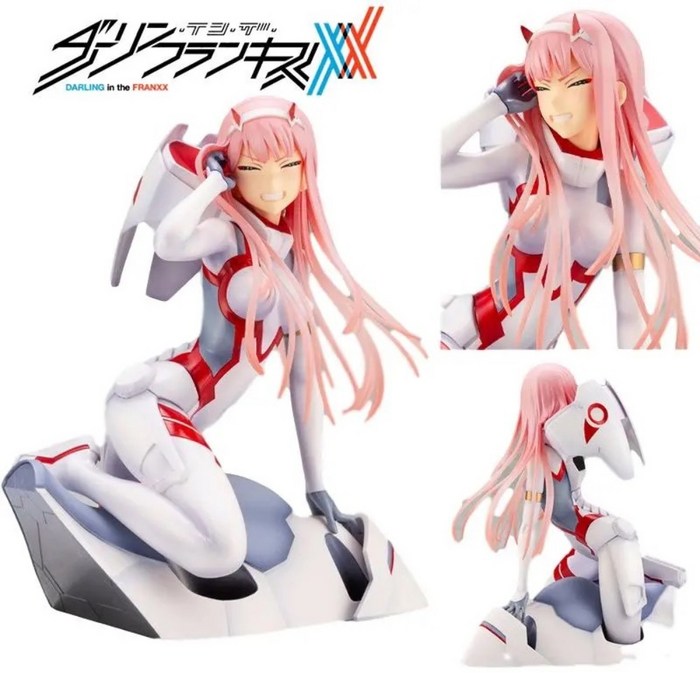 DARLING in the FRANXX 프리미엄 애니메이션 소품 제로투 댄스 피규어, 전투복 백의(16cm)개 대표 이미지 - 제로투 피규어 추천