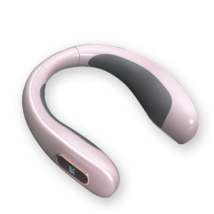 미프로 휴대용 넥온풍기 2021 넥워머 USB충전 목걸이 목찜질기 온열기, 핑크 대표 이미지 - 넥히터 추천
