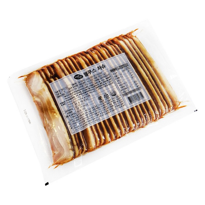 웰쿠스 프리미엄 차슈 1kg 삼겹 슬라이스 라멘 덮밥 토핑용, 1개 대표 이미지 - 차슈 추천