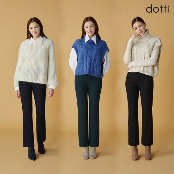 도티 [도티] 23FW 찰떡기모 플레어핏 본딩 팬츠 [PGPW] 대표 이미지 - 플레어핏 바지 추천