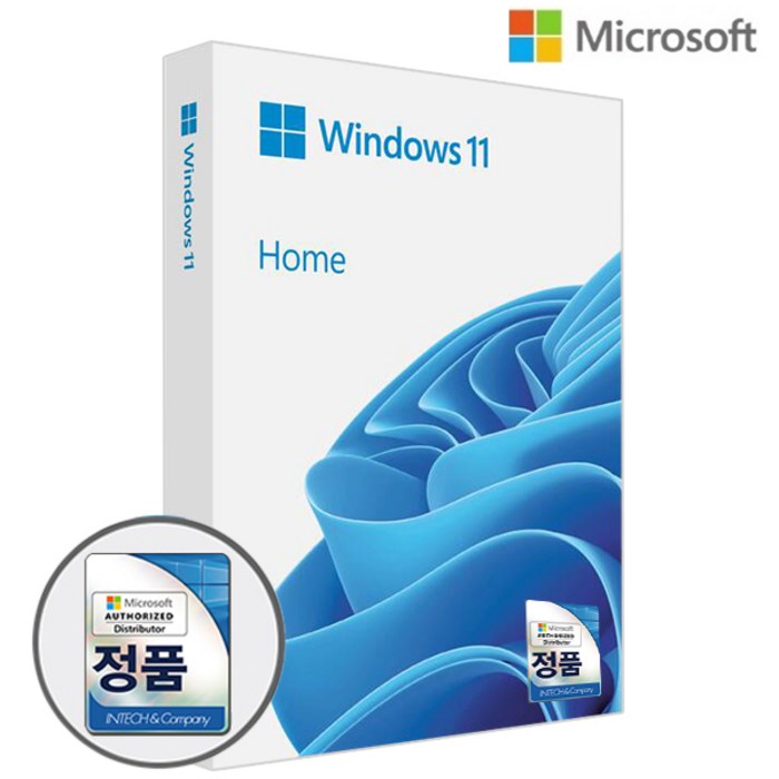 마이크로소프트 Windows 11 Home FPP 처음사용자용 USB설치미디어 윈도우 패키지, Windows11 Home FPP 대표 이미지 - 윈도우 11 추천