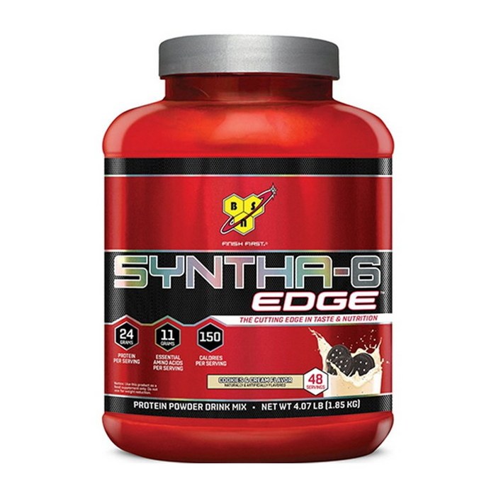 BSN 신타 6 엣지 Syntha-6 EDGE 4파운드 1.8kg 초코쉐이크 맛, 1통, 4lb 대표 이미지 - 신타6 엣지 추천