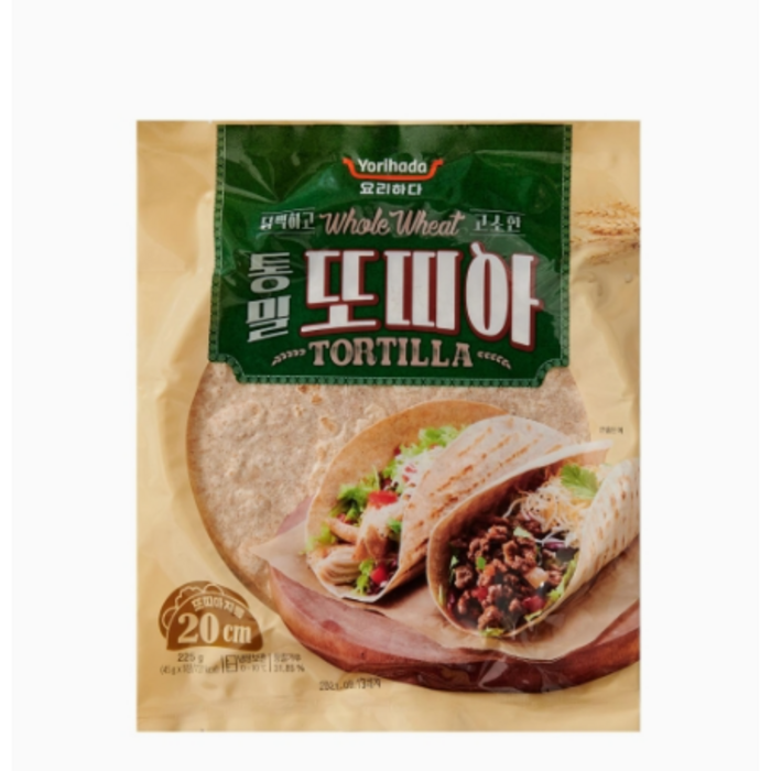 요리하다 통밀 또띠아 (225G), 4개 대표 이미지 - 또띠아 챌린지 추천