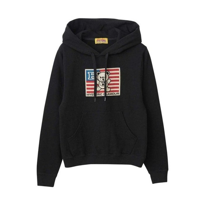 히스테릭 글래머 플래그 후드 티 Hysterical Glamour LADIES BEAR FLAG Hoodie 대표 이미지 - 히스테릭 글래머 추천