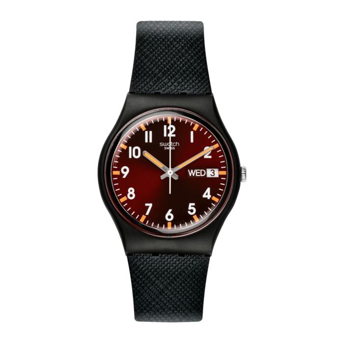 스와치 여성용 Classic SIR RED 쿼츠 우레탄시계 GB753 대표 이미지 - 스와치 시계 추천