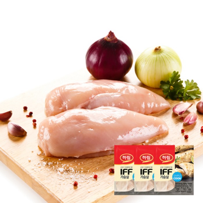 하림 IFF 닭가슴살 1kg 3봉, IFF가슴살 1kg, 상세페이지 참조 대표 이미지 - IFF 닭가슴살 추천