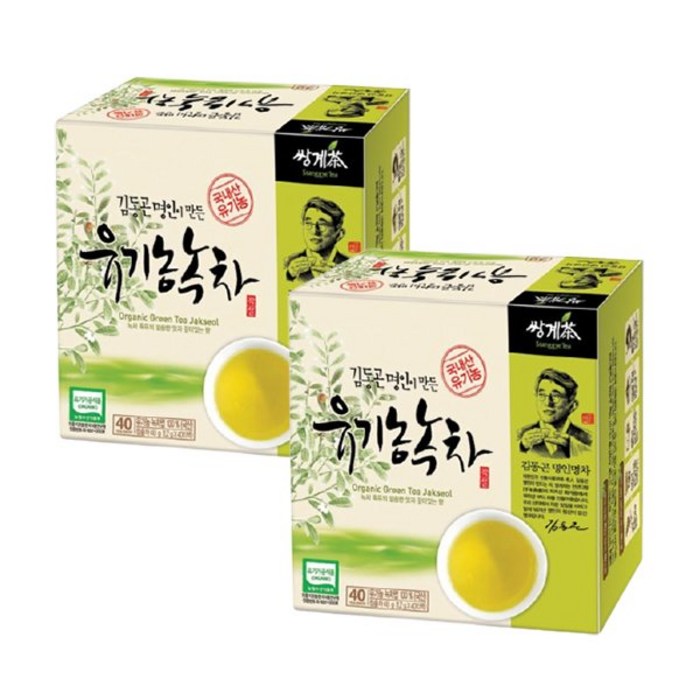 쌍계명차 김동곤 명인이만든 유기농 녹차, 1.2g, 80개 대표 이미지 - 쌍계명차 추천