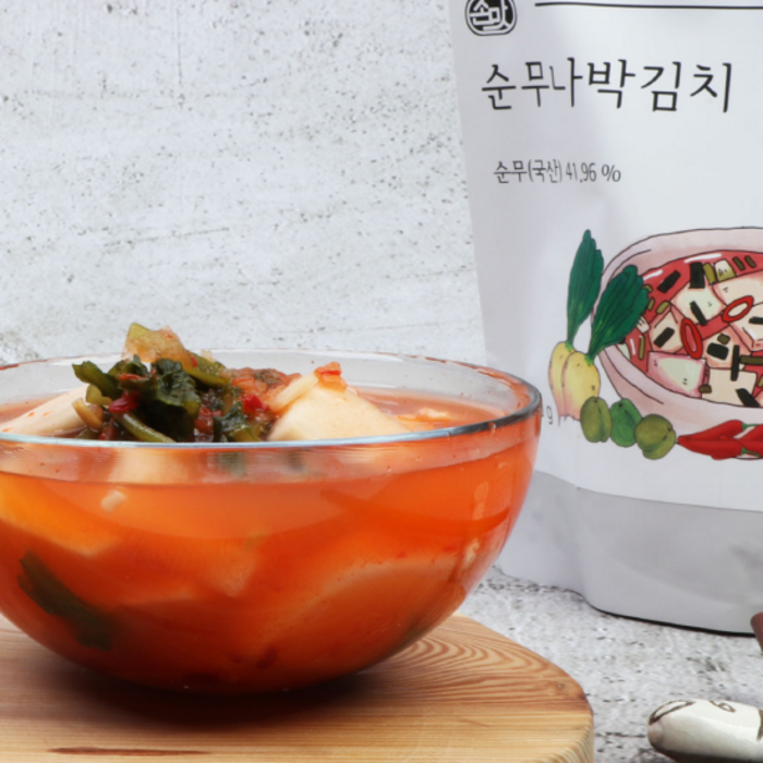 [K쇼핑]강화 박상수님의 알싸한 순무나박김치 500g 3개, 중