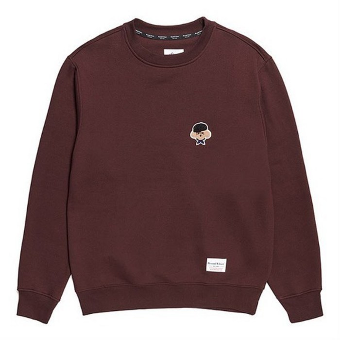 비욘드클로젯 기모 ILP SIGNATURE LOGO SWEAT-SHIRTS 2019FW BURGUNDY 대표 이미지 - 비욘드클로젯 맨투맨 추천