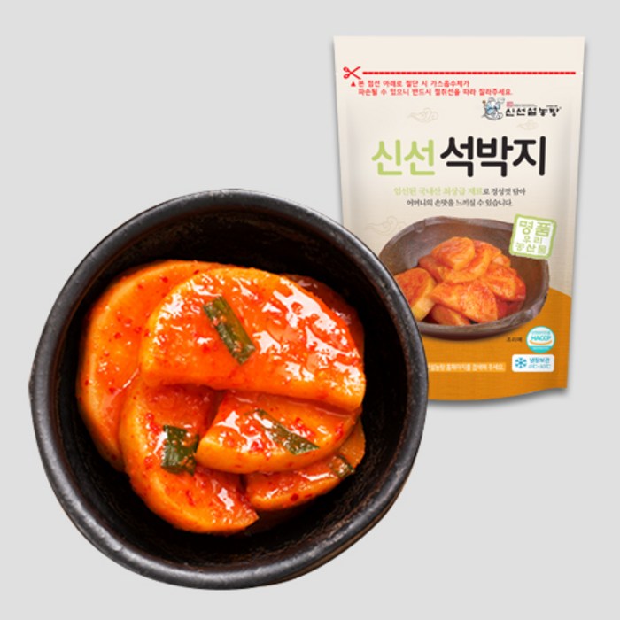 [신선설농탕] 석박지1팩(1.5kg), 1팩, 1.5kg 대표 이미지 - 깍두기 추천