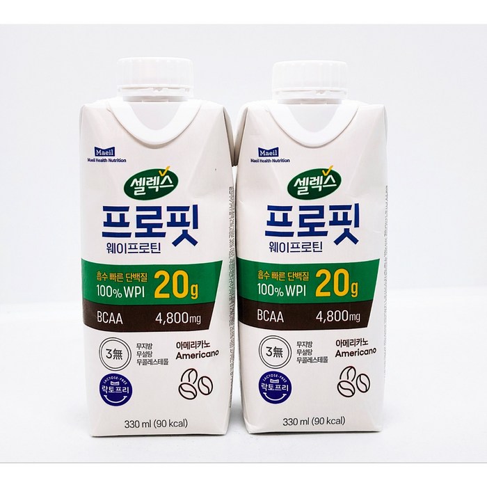 셀렉스 웨이프로틴 프로핏 아메리카노, 24개입, 330ml 대표 이미지 - 다이어트 아메리카노 추천