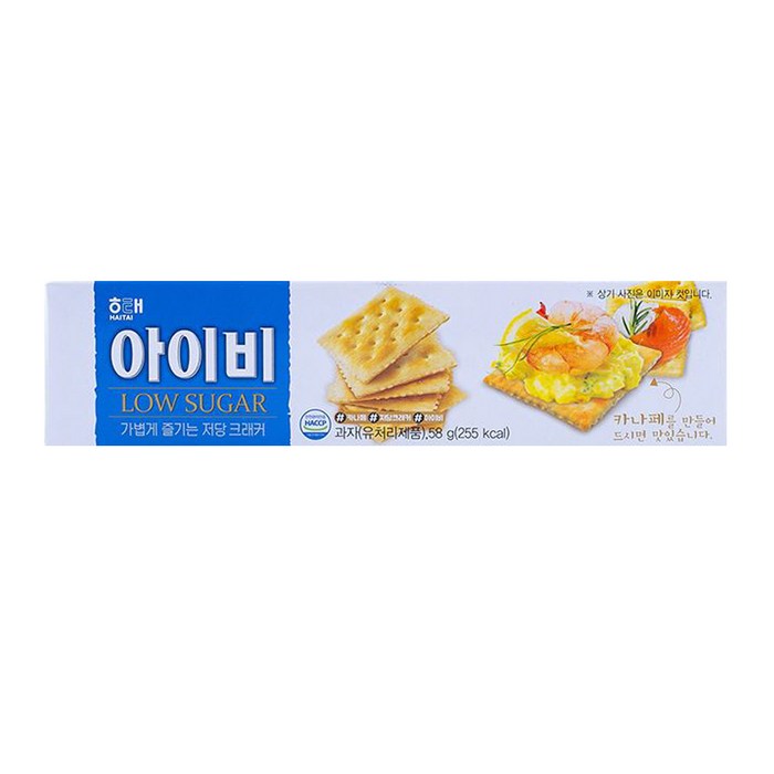 해태제과 아이비, 58g, 6개 대표 이미지 - 크래커 과자 추천