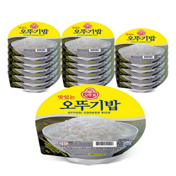 오뚜기 맛있는 밥, 210g, 18개 대표 이미지 - 쌀밥 추천