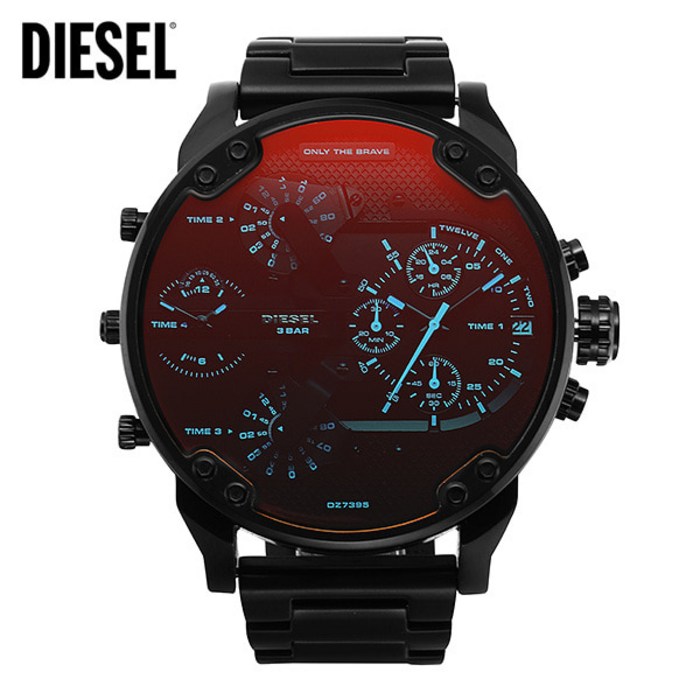 [디젤 DIESEL] DZ7395 미스터 대디2 Mr.Daddy2.0 크로노그래프 쿼츠 남성 메탈시계 55x57mm 대표 이미지 - 디젤 시계 추천