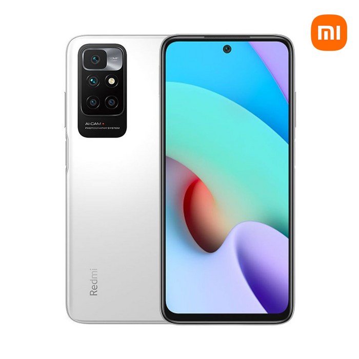 [샤오미] Redmi10 홍미10 6GB+128GB 자급제 공기계 국내정식판, 페블 화이트 대표 이미지 - 저가 핸드폰 추천