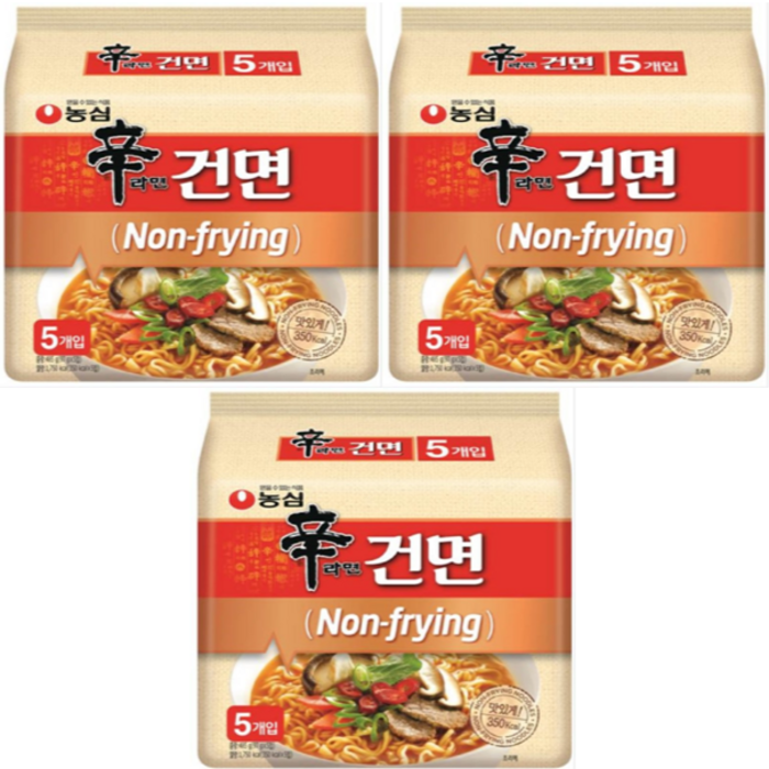 농심 신라면 건면 97g 맛있는 라면 Non frying noodles, 15개 대표 이미지 - 맛있는 건면 추천