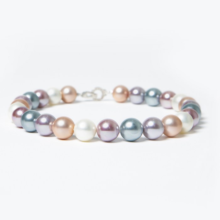 왕진주 멀티 파스텔 14mm 목걸이 Princess Multi Pastel Pearl 14mm Necklace 대표 이미지 - 왕진주 목걸이 추천