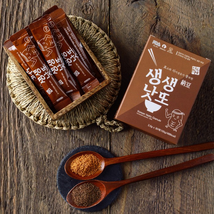 발효명가 청보마을 가장 간편한 낫또스틱 낫또성분그대로 3.5gx30개 HACCP인증, 30개, 3.5g(국산백태) 대표 이미지 - 일본 낫또 추천
