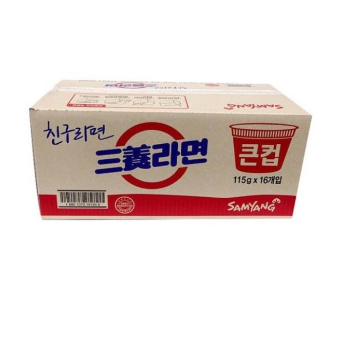 삼양라면 큰컵 115g, 16개 대표 이미지 - 삼양 컵라면 추천