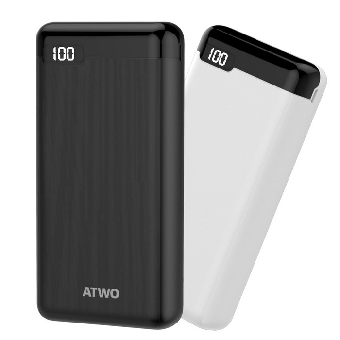 퀵차지 3.0 고속충전PD 20 000mAh 보조배터리 에이투 AL0301, 화이트 대표 이미지 - 퀵차지 3.0 고속 충전기 추천