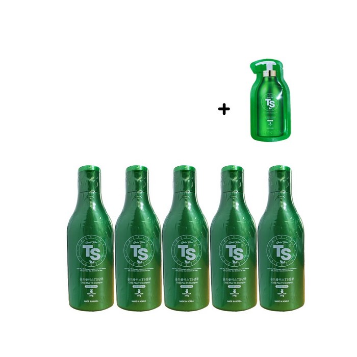 TS 골드 플러스 샴푸 100g x 5p 라벤더향 + 샘플 파우치 세트, 1세트 대표 이미지 - TS 샴푸 추천