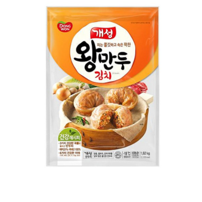 동원 개성 왕만두 김치, 1.82kg, 4개입 대표 이미지 - 왕만두 푸짐한 거 추천