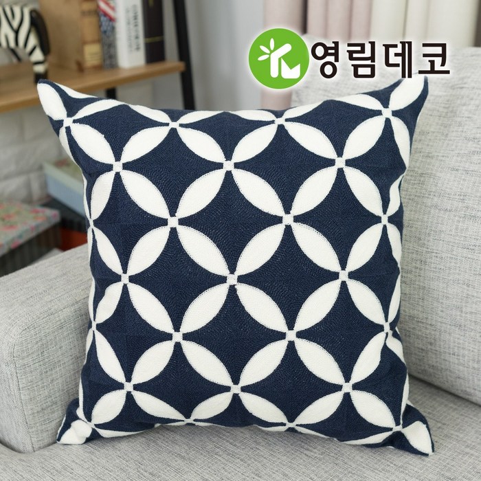 영림데코 솜포함 예쁜 자수쿠션2