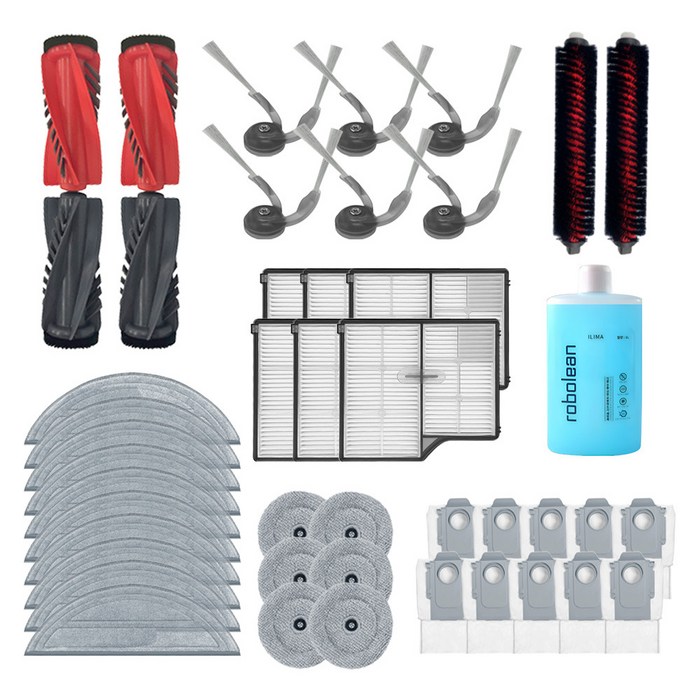 일리마 로보락 S9 MaxV Ultra 호환 소모품 패키지 브러쉬 물걸레 필터 더스트백 세정제, 1개, S9 MaxV ultra 1년 패키지