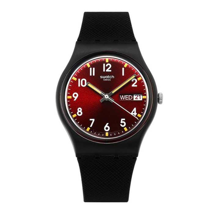 스와치 손목 시계 여자 공용 젤리 Sir Red GB753 대표 이미지 - 스와치 시계 추천
