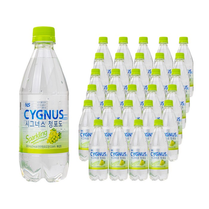 시그너스 스파클링 청포도 샤인머스켓 500ml, 30개 대표 이미지 - 스파클링 음료수 추천