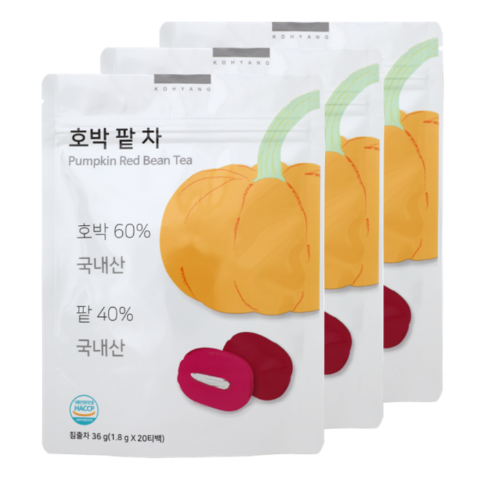 고향호박팥차, 1.8g, 60개 대표 이미지 - 붓기 빼는 차 추천