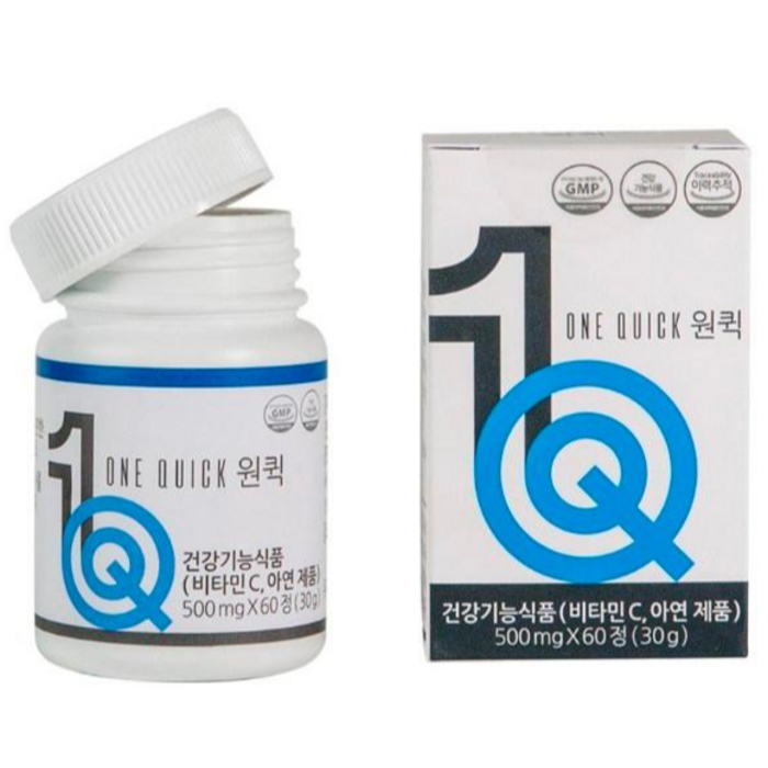 네이쳐퓨어코리아 원퀵, 500mg x 60정 대표 이미지 - 혈액순환 영양제 추천