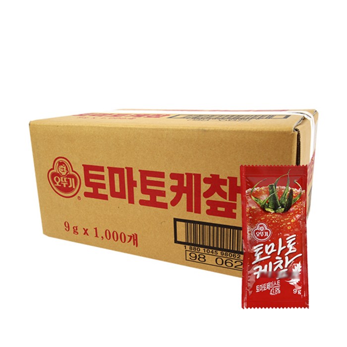 오뚜기 토마토케찹 일회용 9g, 400개 대표 이미지 - 케찹 추천