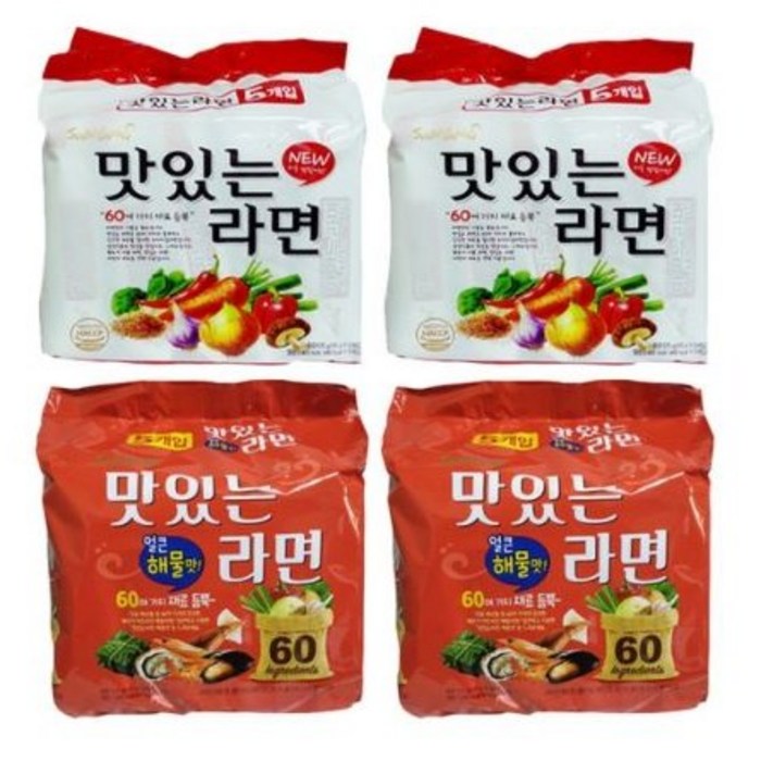 삼양 맛있는라면 10p + 맛있는라면 해물맛 10p, 1세트 대표 이미지 - 투움바 파스타 추천