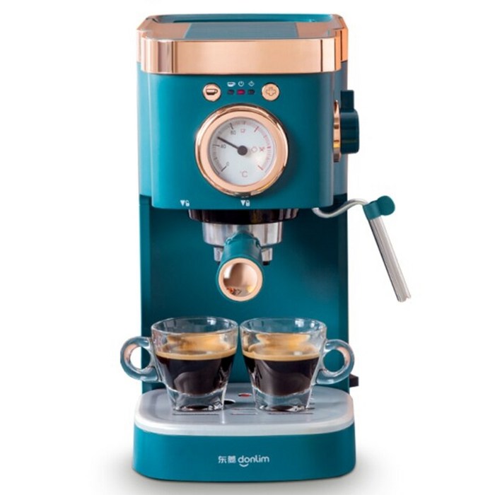 커피 메이커 에스프레소 커피 머신 20Bar 반자동 스팀 우유 거품기 시각적 온도 제어, 220 240V, 유럽 연합 대표 이미지