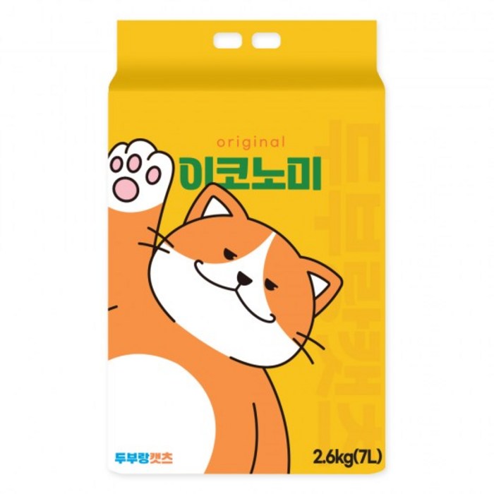 고양이모래 두부랑캣츠 이코노미 두부모래 오리지날 (2.6kg) x 6개