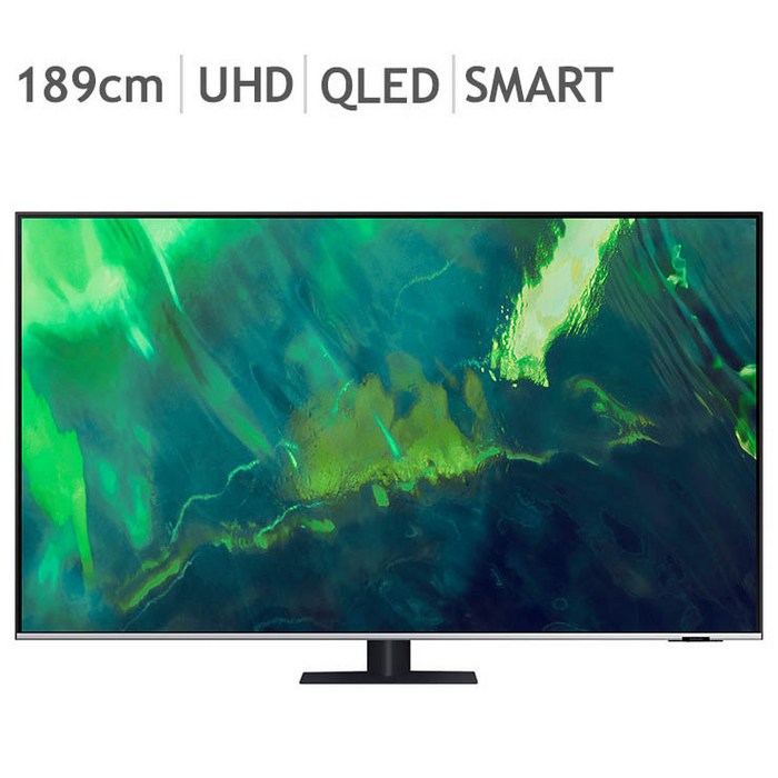 삼성 QLED TV KQ75QA70AFXKR 189cm (75), 스탠드 대표 이미지 - 75인치 TV 추천