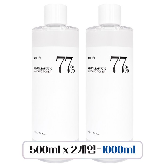 아누아 어성초 수딩 토너, 1000ml, 1개