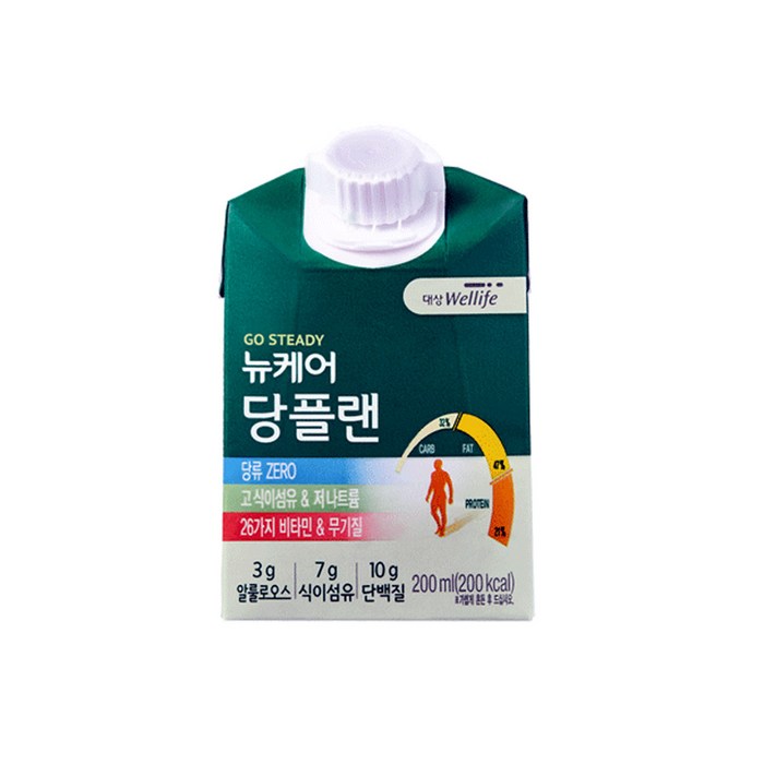 대상웰라이프 뉴케어 당플랜 당뇨환자영양식, 200ml, 30개 대표 이미지 - 뉴케어 영양식 추천