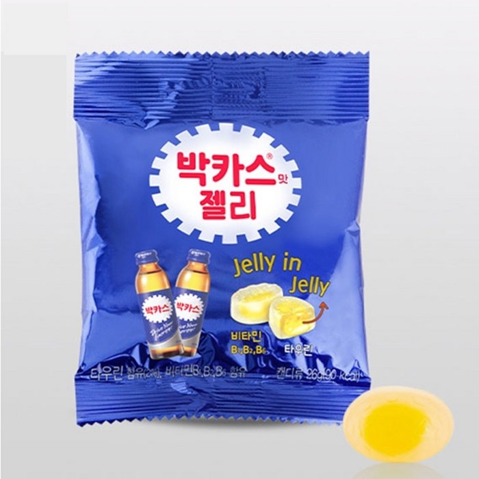 박카스 젤리 타우린 오리지널맛 간식 비타민 수험생간식 캔디 26g 12개입, 12p 대표 이미지 - 수험생 간식 추천