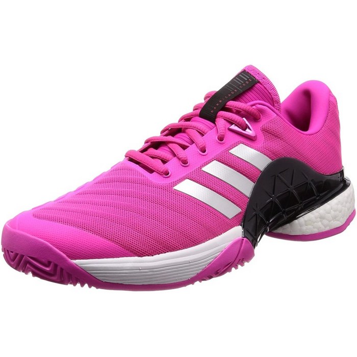 adidas 남성 바리케이드 2018 부스트 테니스 신발 핑크 (Rosa 000) 13.5 영국