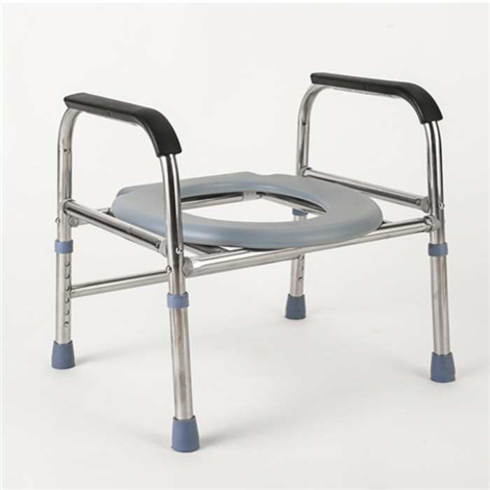 노인변기 이동식 환자 변기 스테인레스 스틸 보력 임산부 화장실 의자, O 형 높이 30-40cm