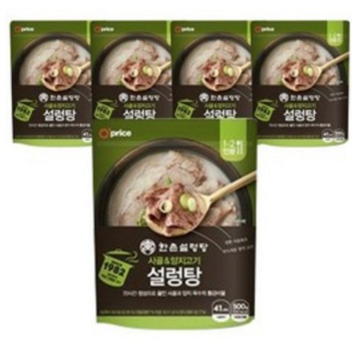 오프라이스 한촌설렁탕 정통설렁탕 500g, 5개 대표 이미지 - 설렁탕 추천