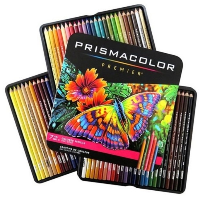 프리즈마 유성색연필 72색세트, 72색, 1개 대표 이미지 - 고급 색연필 추천