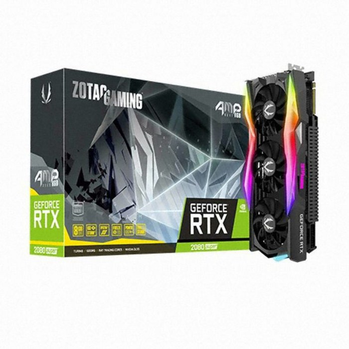 GAMING 지포스 RTX 2080 SUPER AMP CORE RGB D6 8GB gtx1660슈퍼/1660super/그랙픽카드/gtx1060/rtx2070super/rtx2060super/rx580/rx570/그래픽카드rtx2060/rx570, 단일 모델명/품번 대표 이미지 - 딥러닝 GPU 추천