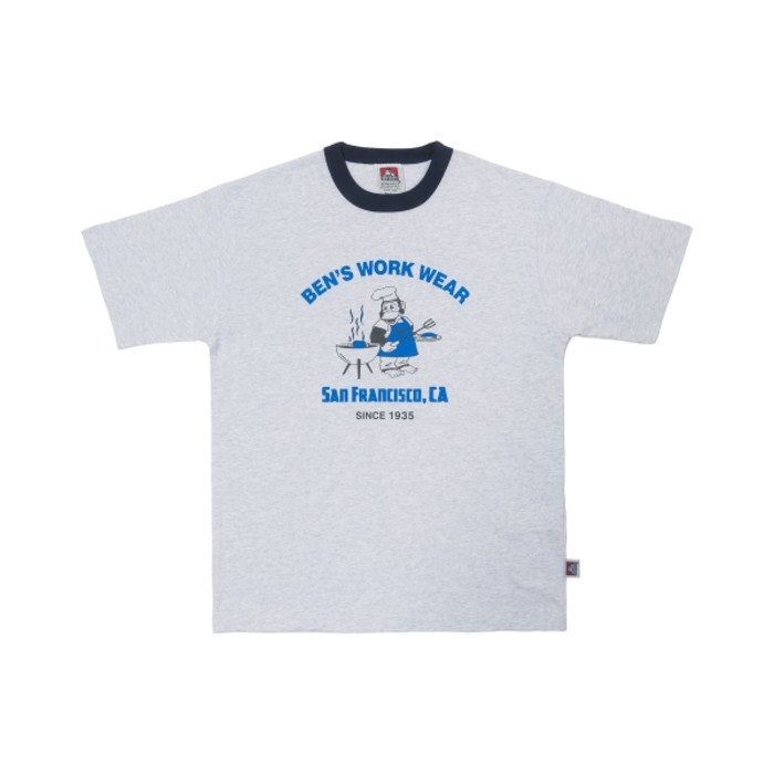 벤데이비스 WHITE LABEL BBQ RINGER TEE OATMEAL 230380