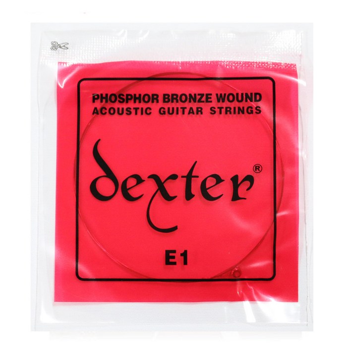 (지엠뮤직_통기타줄) Dexter 덱스터통기타 낱현1번줄 E-1 (1번줄) string 낱줄 스트링, 단품 대표 이미지 - 일렉기타 1번줄 추천