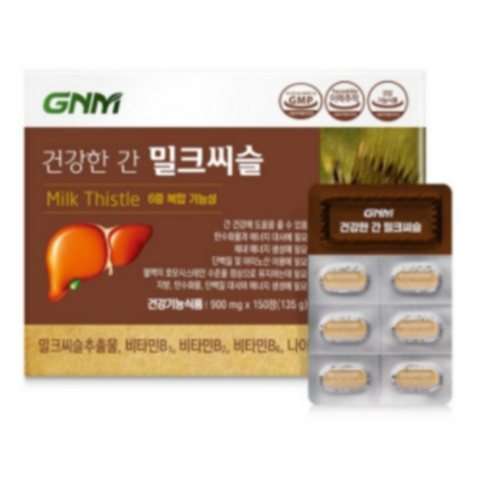 GNM자연의품격 건강한 간 밀크씨슬, 132정, 1개 대표 이미지 - 간 영양제 추천