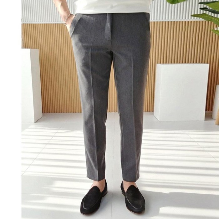 로니제이 시크릿밴딩 스판 10부 슬림 일자 4계절 슬랙스 XS부터 5XL까지 대표 이미지 - 치노팬츠 추천